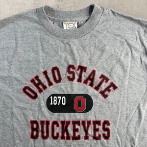 Vintage Ohio State Buckeyes Spell Out Shirt Men’s Medium TCX Gray Y2K